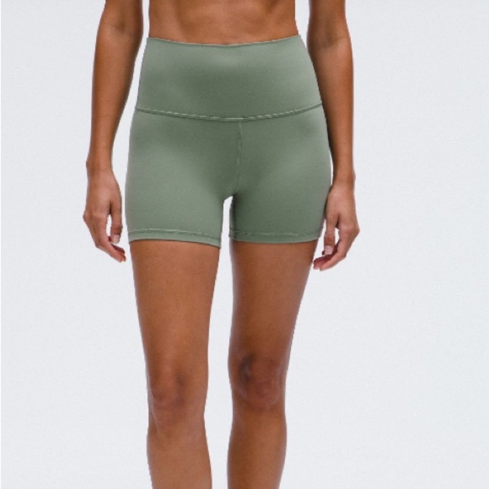 lululemon athletica align Green Bike Shorts